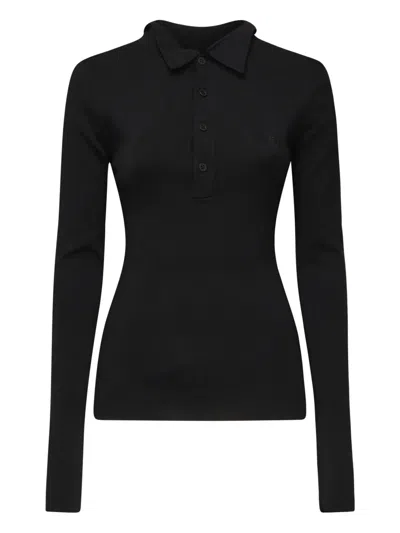 BALENCIAGA RIBBED POLO SHIRT