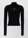 Balenciaga Women Turtleneck With Lettering Logo On The Front