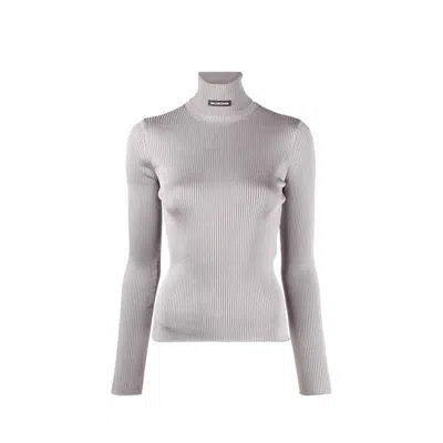 BALENCIAGA BALENCIAGA RIBBED TURTLENECK SWEATER WOMEN