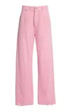 Balenciaga Rigid Drop-rise Wide-leg Jeans In Pink
