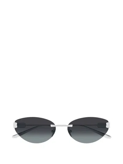 Balenciaga Rimeless Sunglasses In Silver