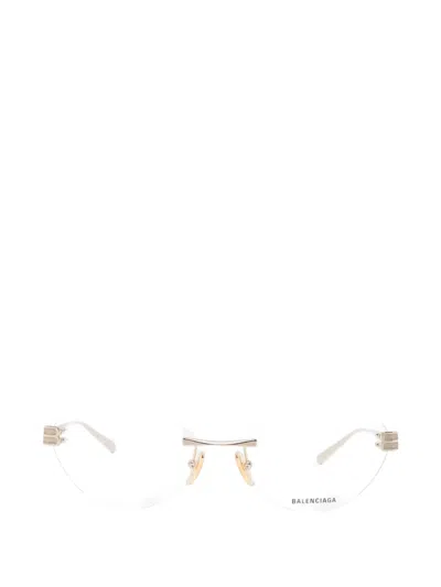 Balenciaga Rimless Glasses In White