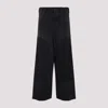 Balenciaga Baggy Ripped Off Denim Pants In Black