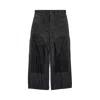 Balenciaga Baggy Ripped Off Denim Pants In Black