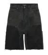 Balenciaga Ripped Off Denim Shorts