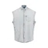 Balenciaga Ripped Denim Vest