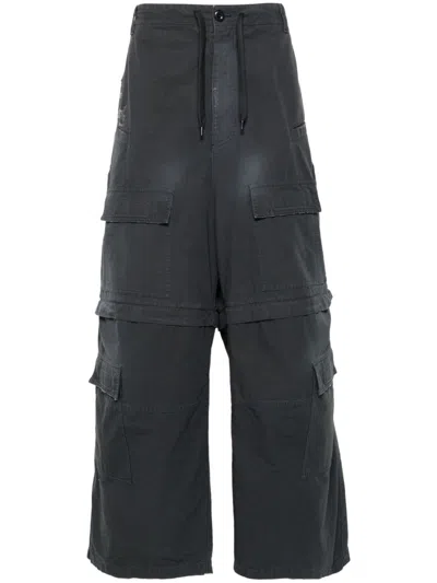 Balenciaga Detachable-legs Ripstop Cargo Trousers In Black