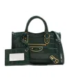 Balenciaga Rivet Clasp Shoulder Bag In Green