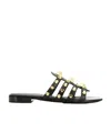 Balenciaga Rivet Detail Flip-flop In Multicolor