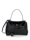 Balenciaga 'rodeo' Black Handbag With Removable Shoulder Strap In Leather Woman