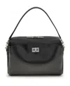 Balenciaga Rectangular Leather Handbag Top Handle In Black