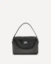 Balenciaga Rectangular Leather Handbag Top Handle In Black