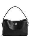 Balenciaga Rectangular Leather Handbag Top Handle In Black