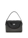 Balenciaga Rectangular Leather Handbag Top Handle In Black