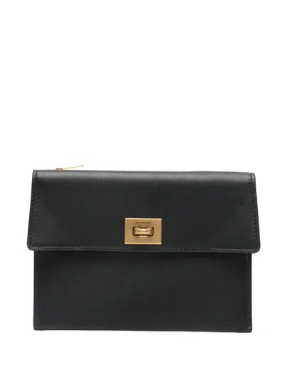 Balenciaga Rodeo Card Holder In Black