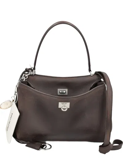 Balenciaga Rodeo Charm-detail Backpack In Brown