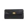 Balenciaga Buckle Front Pocket Rectangular Wallet In Black