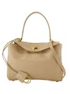 Balenciaga Rodeo Crocodile-embossed Shoulder Bag In Neutral