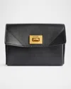 Balenciaga Rodeo Flap Leather Card Holder In 1000 Black