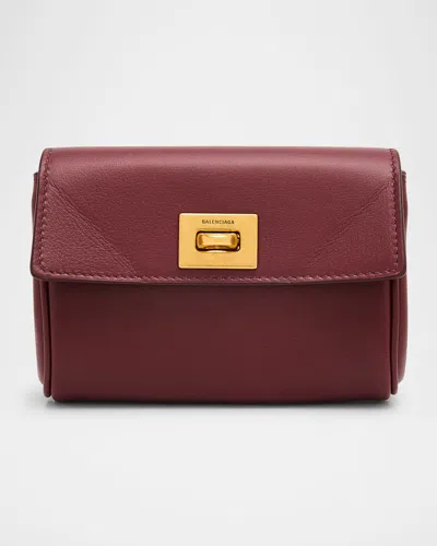 Balenciaga Rodeo Flap Leather Card Holder