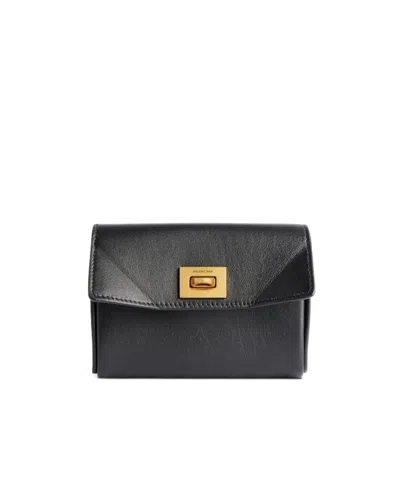Balenciaga Rodeo Flip Card Bag In Black
