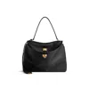 Balenciaga Rodeo Medium Leather Tote Bag In Black