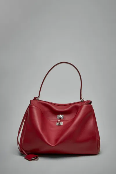 Balenciaga Rodeo Handbag Medium In Red