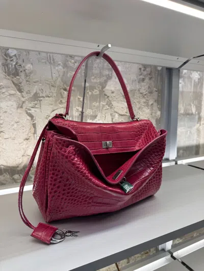 Balenciaga Rodeo Handbag In Red