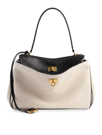 Balenciaga Rodeo Handbag Small In Light Beige