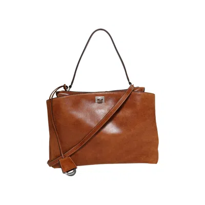Pre-owned Balenciaga Rodeo Handbag 'tan Cowboy' | Brown | Women's Size Onesize