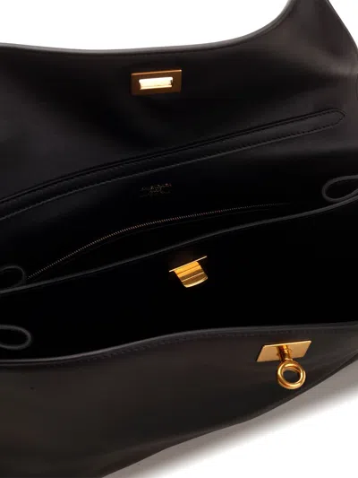 Balenciaga Rodeo Handbags Black In Purple