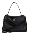 Balenciaga Large Rodeo Leather Top Handle Bag In Black