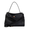 Balenciaga Large Rodeo Leather Top Handle Bag In Black