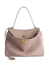 Balenciaga Rodeo Leather Clutch Bag In Purple