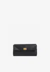Balenciaga Buckle Front Pocket Rectangular Wallet