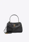 Balenciaga Black Small Rodeo Handbag In Black