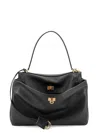 Balenciaga Black Small Rodeo Handbag In Black
