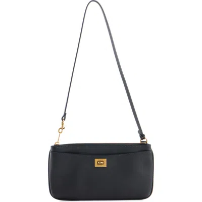 Balenciaga Rodeo Textured-leather Shoulder Bag In Black