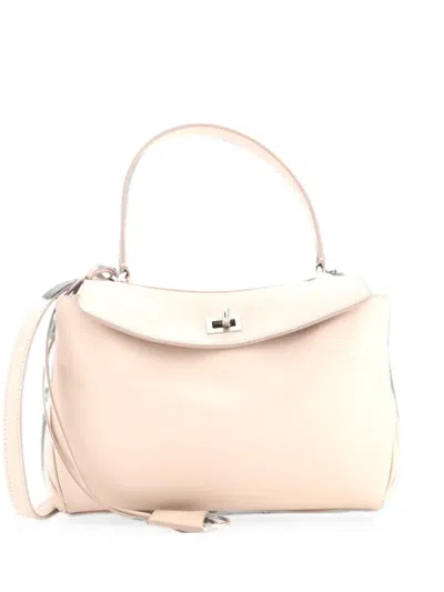 Pre-owned Balenciaga Rodeo Leather Small Shoulder Bag In Neutrals