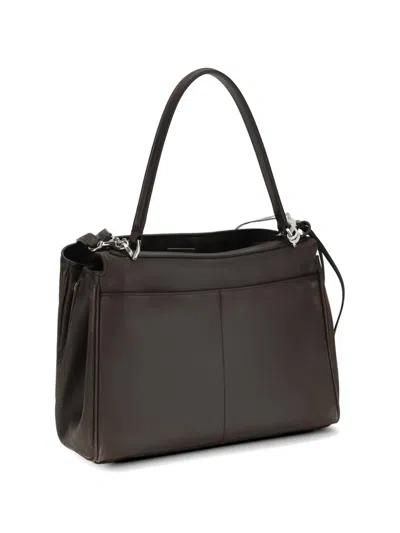 Balenciaga Rodeo Leather Tote Bag In Brown
