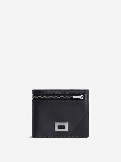 Balenciaga Rodeo Leather Wallet In Black