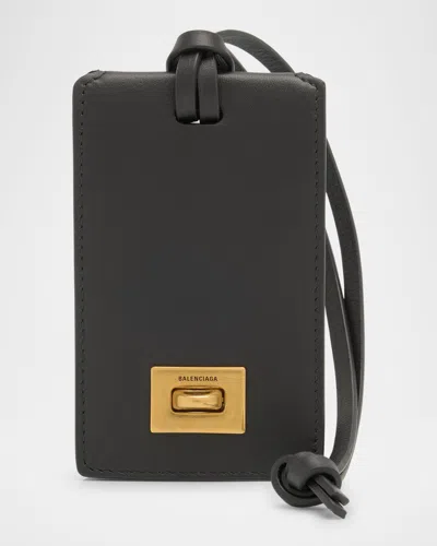 Balenciaga Rodeo Luggage Tag Keyring In Black
