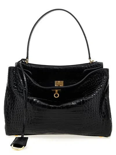 Balenciaga Rodeo M Handbag In Black