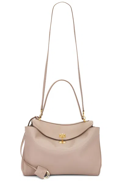 Balenciaga Rodeo Medium Grained Leather Top Handle Bag In Brown
