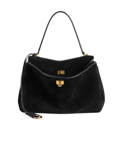 Balenciaga Rodeo Medium Handbag In Black