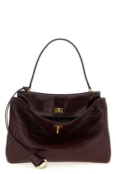 Balenciaga 'rodeo' Medium Handbag In Burgundy