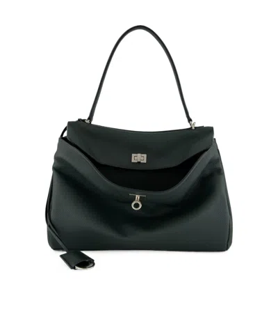 Balenciaga Rodeo Medium Handbag In Dark Green