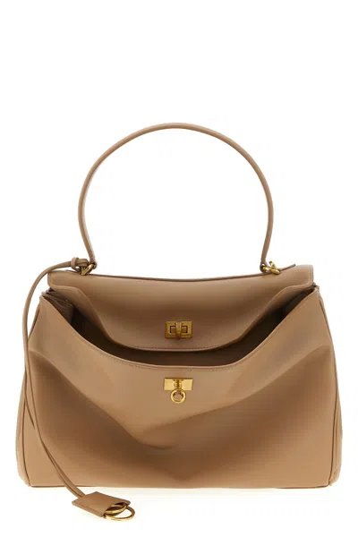 Balenciaga 'rodeo' Medium Handbag In Sand