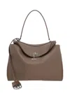 Balenciaga Women Rodeo Medium Leather Handbag In Brown