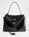 Balenciaga Rodeo Small Leather Top Handle Bag In Black